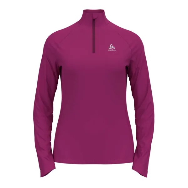 Спортивная футболка Odlo Essential Ceramiwarm half zip, фиолетовый