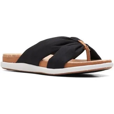 Женские шлепанцы Clarks Eliza Shore Thong Flat Slides Slide Sandals Shoes BHFO 3427