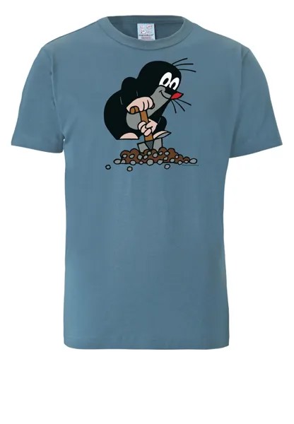 Футболка Logoshirt Der kleine Maulwurf, серо-голубой