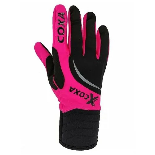Перчатки COXA, черный, розовый