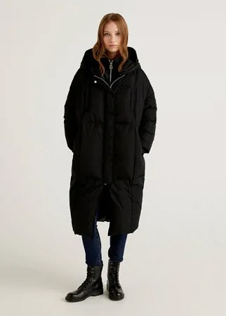 Пуховик-пальто женский United Colors of Benetton 20A_2GG3536B4 черный 42-44