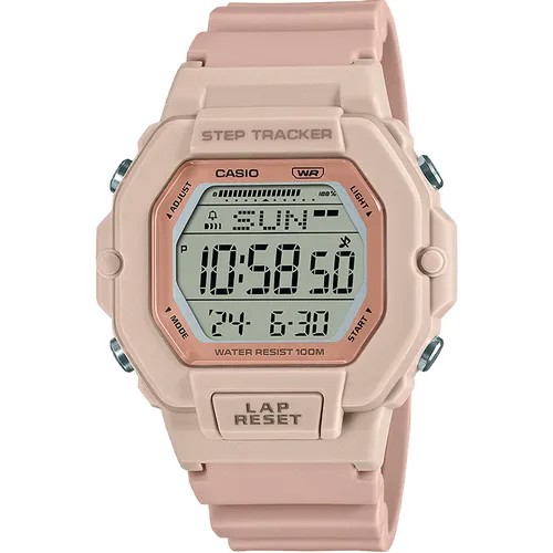 Наручные часы CASIO Collection LWS-2200H-4A, розовый, бежевый