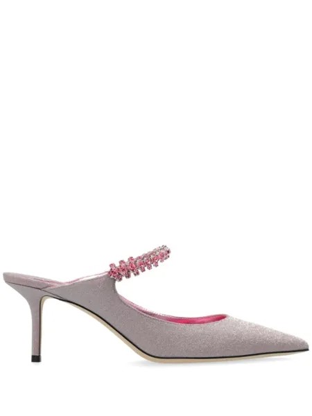Jimmy Choo мюли Bing, украшенные кристаллами, розовый