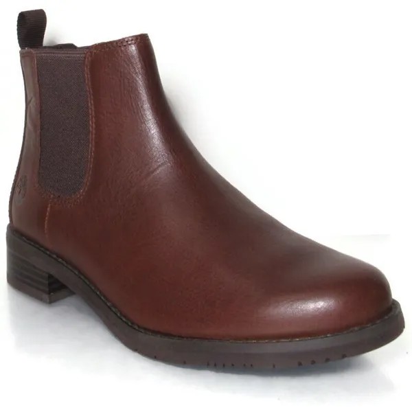 Женские коричневые кожаные ботинки челси Mont Chevalier Timberland без застежки, A2MFY