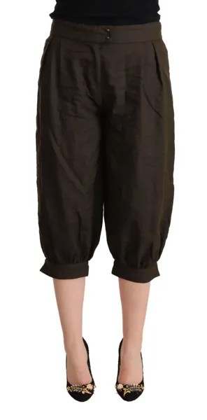 Брюки GF FERRE Укороченные шаровары Коричневые женские брюки из вискозы IT48/US14/XXL Рекомендуемая розничная цена 250 долларов США