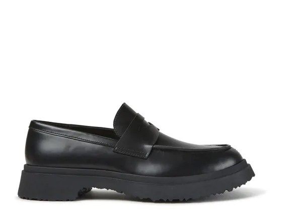 Black leather loafers for men with lightweight outsoles and a cushioned OrthoLite® footbed.   Better Product:   The leather is certified by Leather Working Group, a coalition of brands, suppliers, retailers, leading technical experts, and NGOs aimed at raising environmental standards and ensuring best practice standards for tanners, manufacturers, and retailers.  Walden's design is rooted in an appreciation of nature and the simple life. Created in premium quality materials with great grip and extra comfort.