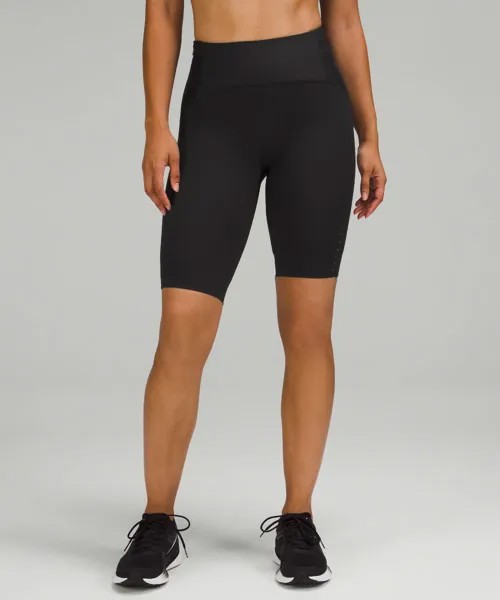 Шорты для бега SenseKnit с высокой посадкой Lululemon, черный