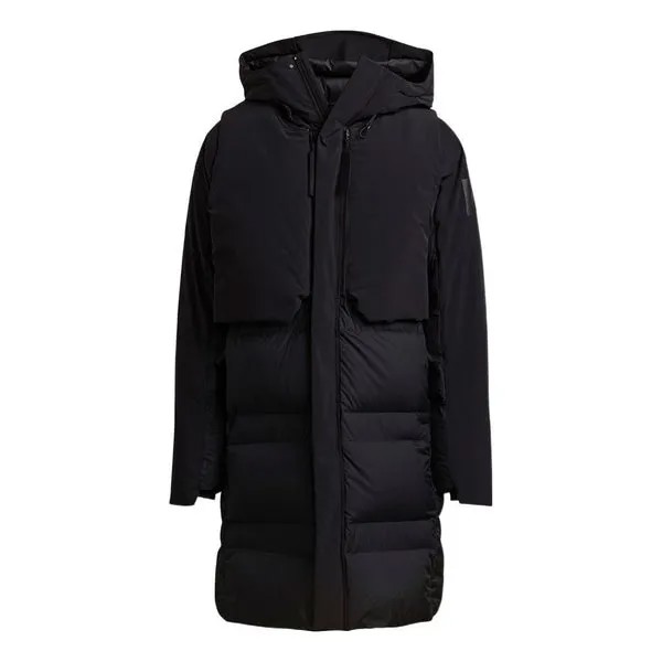 Пуховик Adidas x Pharrell Williams x MYSHELTER COLD.RDY multi-pocket hooded down jecket 'Black', мультиколор