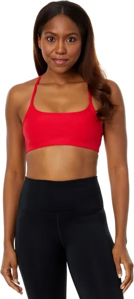 Узкий бюстгальтер Spacedye Racerback Beyond Yoga, цвет Candy Apple Red Heather