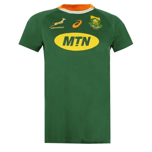 Женская футболка Springboks по регби Южной Африки Asics, зеленый
