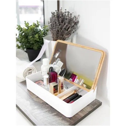 Органайзер для косметики с зеркалом / косметичка / PROFFI HOME PH11196