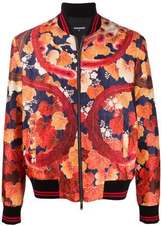 Dsquared2 куртка-бомбер с принтом