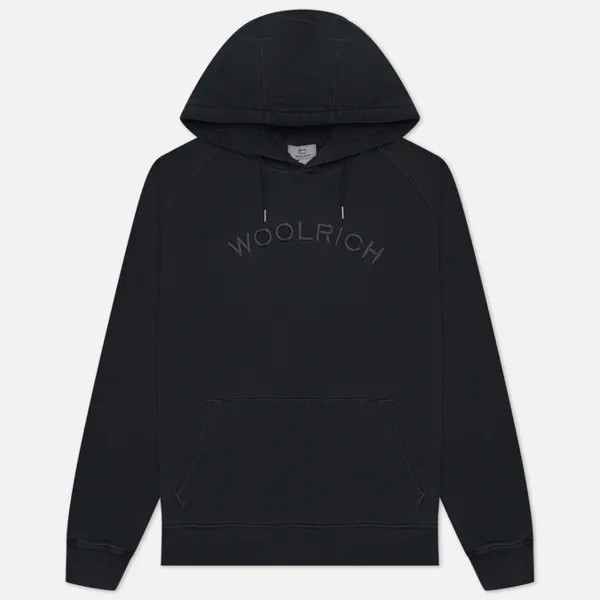 Мужская толстовка Woolrich Varsity Hoodie чёрный, Размер M