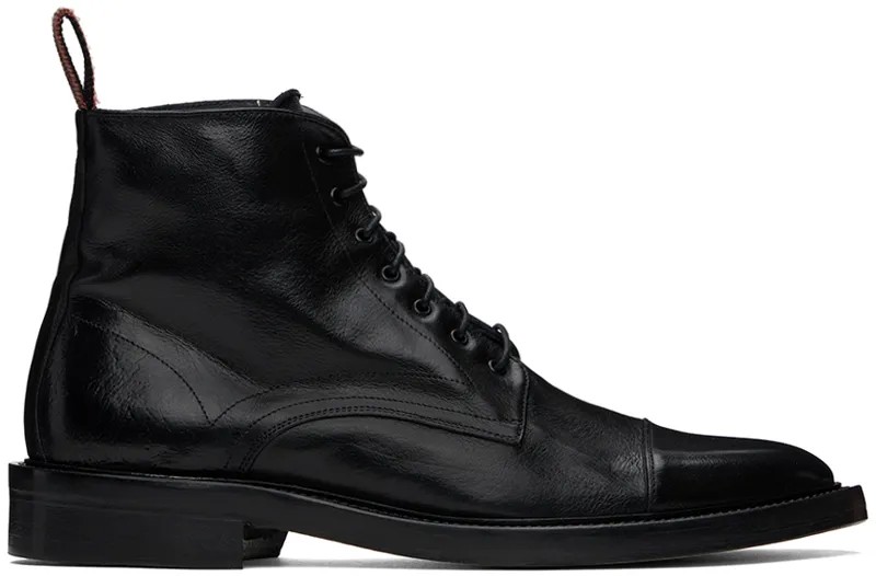 Черные кожаные ботинки Newland Paul Smith