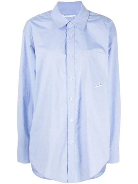 Alexander Wang рубашка Boyfriend, синий