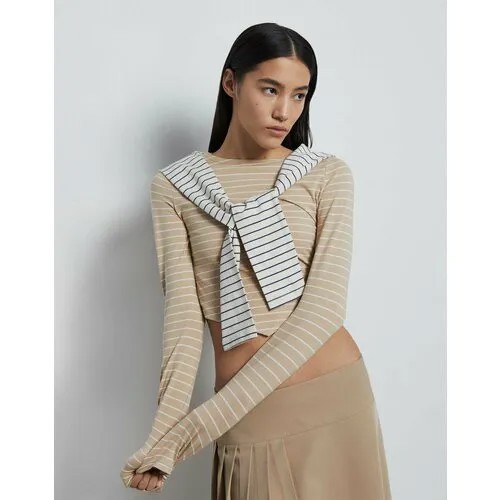Лонгслив Gloria Jeans, размер XS (38-40), белый