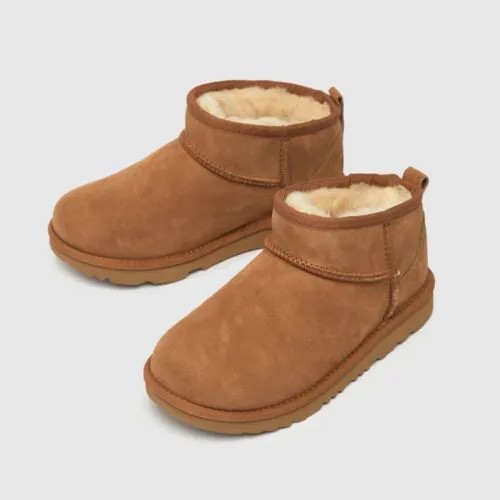 UGG Kids UGG Classic Ultra Mini Boots Chestnut 1130750K для женщин 7-8 лет