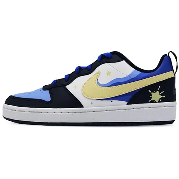 Кроссовки Nike Court Borough 2 Skateboarding Shoes Women's Low-top Blue/Yellow, синий