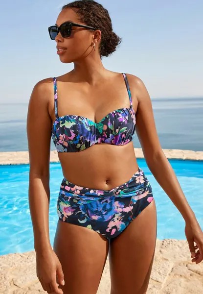 Верх бикини RUCHED SHAPING BANDEAU   REGULAR Next, синий