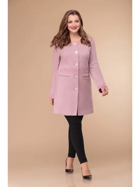 Пальто 652 (розовый)