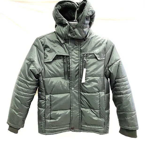 URBAN REPUBLIC Черная пуховая куртка из флиса со съемным капюшоном M = 8/10 NWD