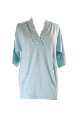 Пижамный топ Nautica New Aqua с короткими рукавами и отложным воротником XS