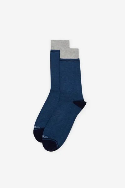 Однотонные носки Cortefiel, синий