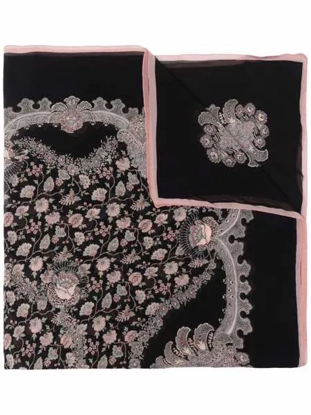 ETRO шелковый платок с цветочным принтом