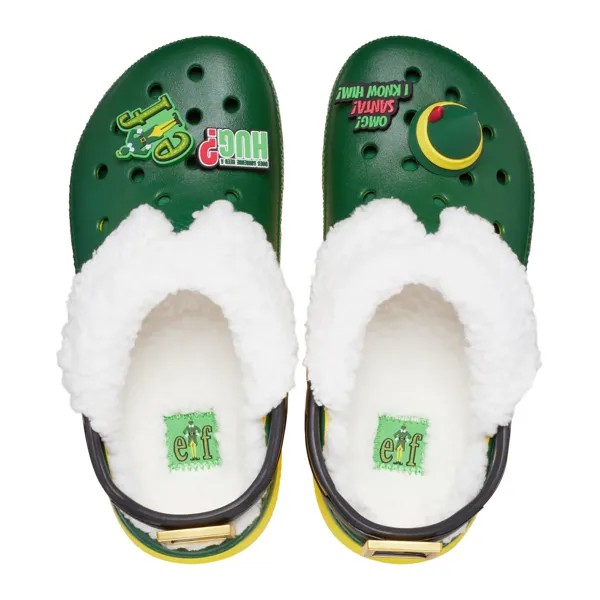 Сабо Crocs Classic x Elf, зеленый