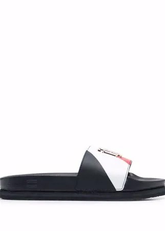 Tommy Hilfiger шлепанцы на платформе с монограммой
