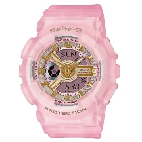 Наручные часы CASIO Baby-G BA-110SC-4AER, розовый, серебряный