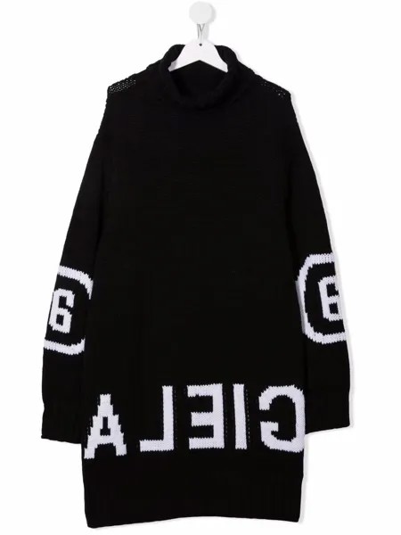 MM6 MAISON MARGIELA KIDS джемпер свободного кроя с логотипом