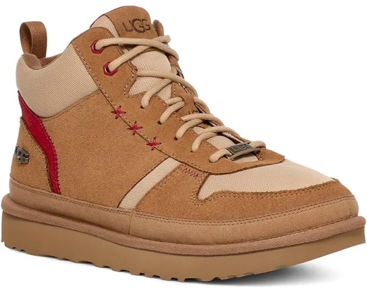 Кроссовки UGG Highland Hi Heritage, цвет Chestnut/Sand/Dark Cherry