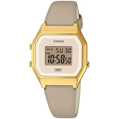 Наручные часы CASIO Vintage LA680WEGL-5, черный, серый