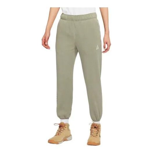 Спортивные штаны acg polartec wolf tree casual bundle foots sports шнуровка длинные штаны брюки Nike, зеленый