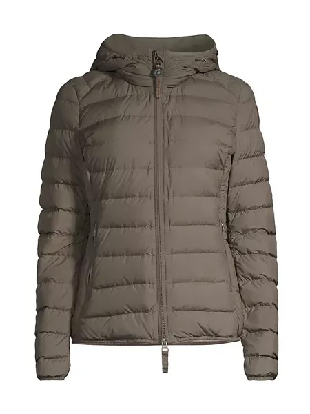 Стеганый пуховик Juliet Parajumpers, цвет taggia olive