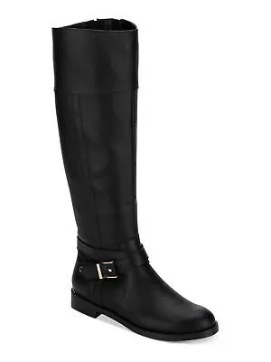 Женские сапоги KENNETH COLE Black Gold Tone And Heal Wind Almond Toe Riding Boot 5.5
