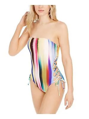 RACHEL RACHEL ROY Женский бежевый цельный купальник Festival Lights Bandeau S