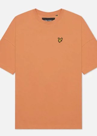 Женская футболка Lyle & Scott Oversized, цвет оранжевый, размер S