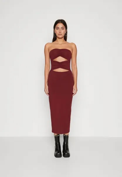 Элегантное платье Onllive Love Cut Out Dress ONLY, цвет cabernet