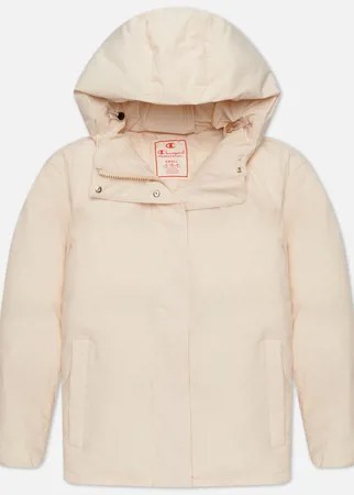 Женская куртка Champion Reverse Weave Water Repellent Hooded Padded, цвет бежевый, размер XS
