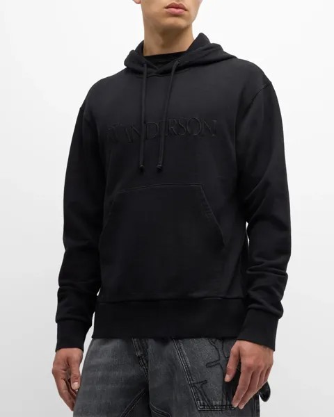 Мужская толстовка с вышитым логотипом JW Anderson, цвет Black