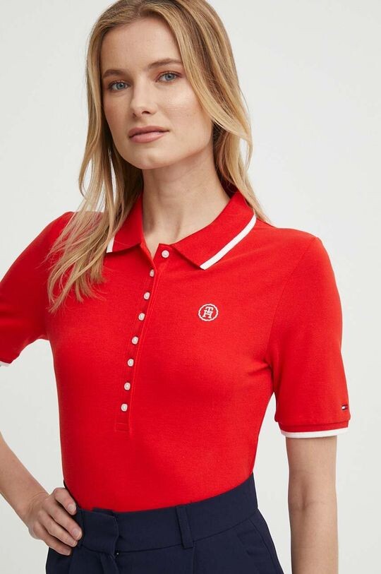 Поло Tommy Hilfiger, красный