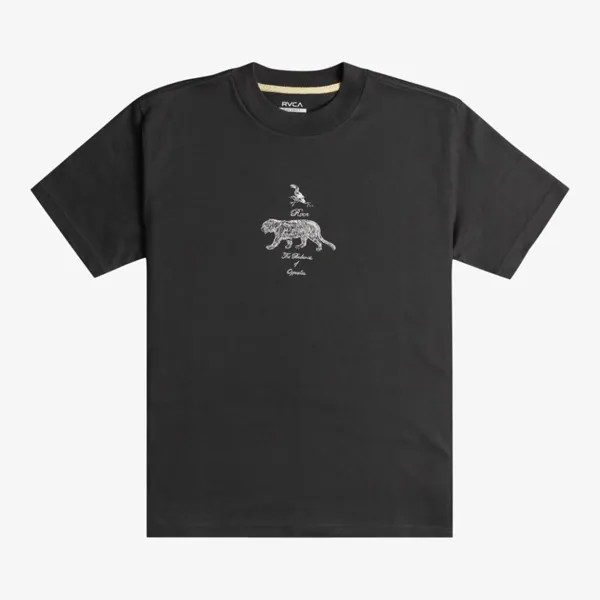 Футболка RVCA Tiger Style Ss Tee Washed Black