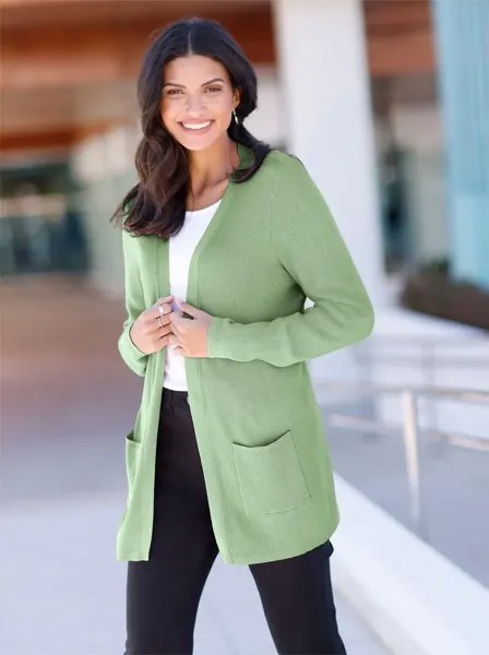 Классический кардиган Basics Classic Basics, цвет Eucalyptus