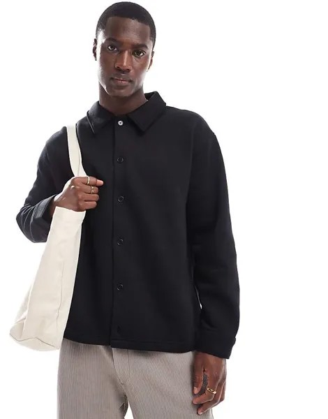 Футболка Oversize Selected Homme – из джерси цвета Schwarz