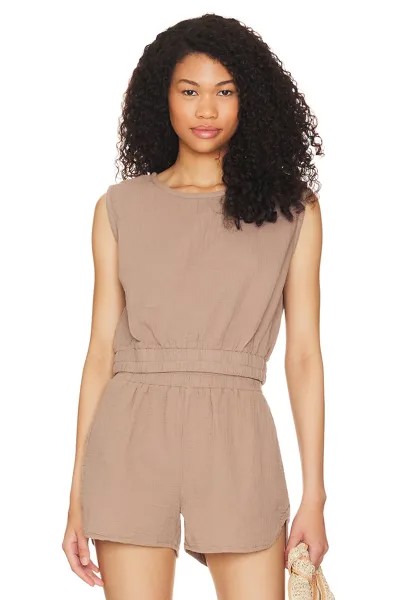 Топ Bobi Elastic Crop, цвет Hazelnut