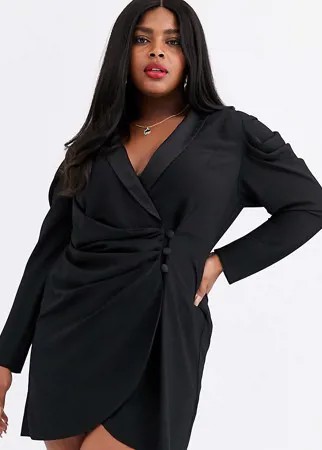 Платье мини ASOS DESIGN Curve-Черный цвет