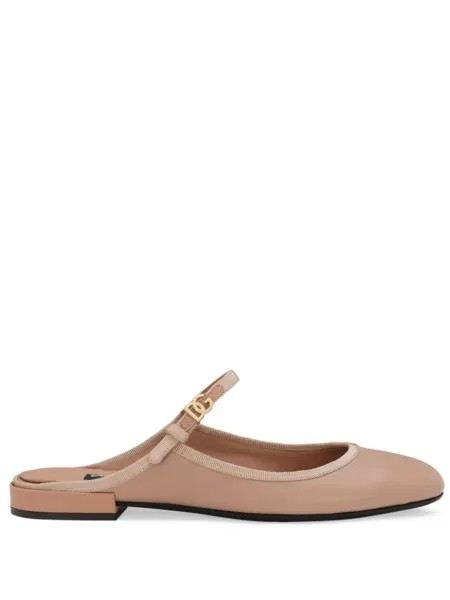 Dolce & Gabbana мюли с пряжками, нейтральный цвет