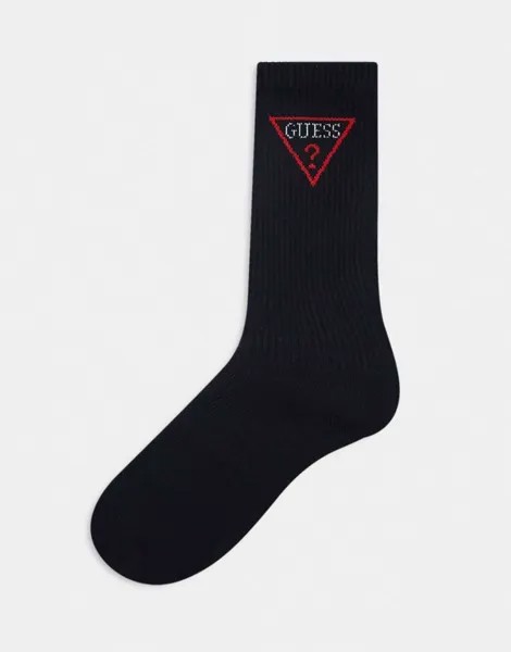 Черные носки с логотипом GUESS Originals